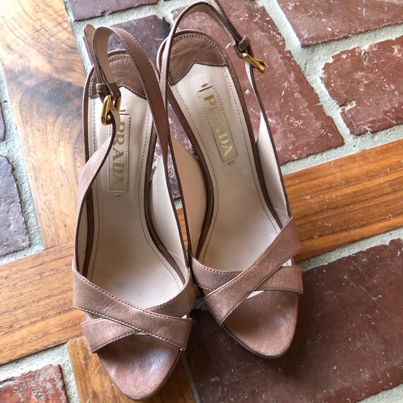 Prada Shoes - Prada Open Toe Heels